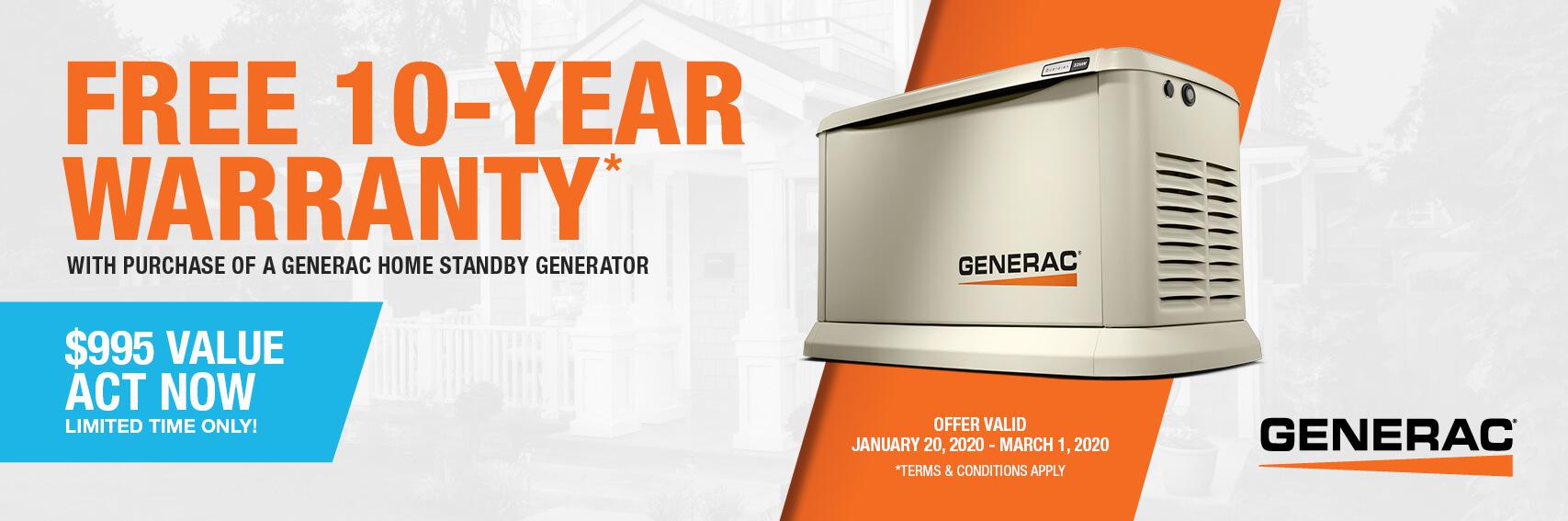 Homestandby Generator Deal | Warranty Offer | Generac Dealer | Lake Park, FL